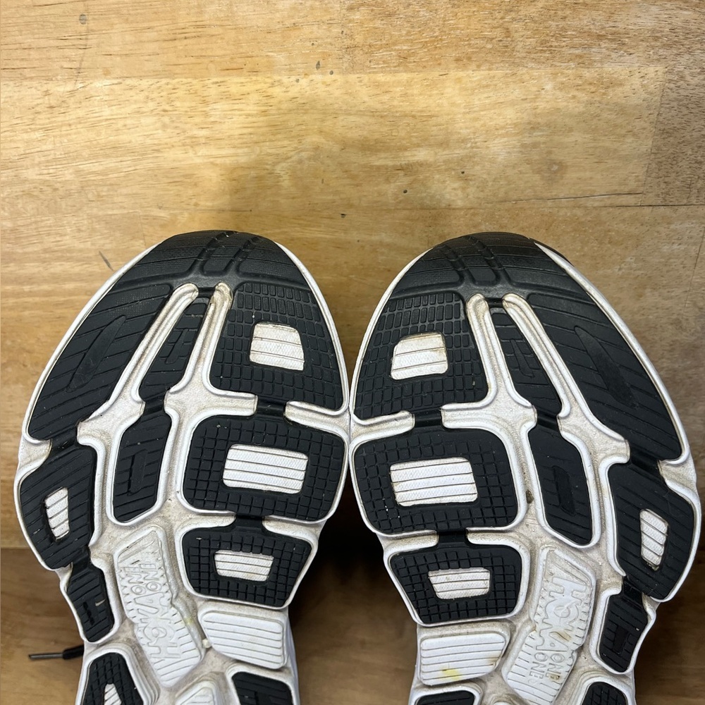Hoka One One Bondi 7 CUSHIONED Womens Size 8 Running Shoes Sneakers Black - Picture 10 of 12